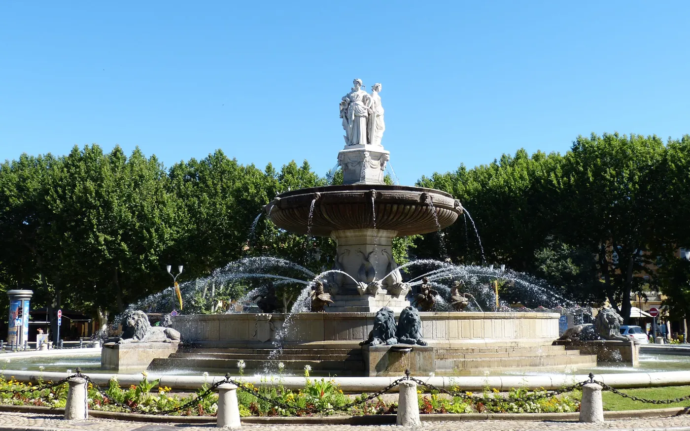 La fontaine de la Rotonde, Aix-en-Provence